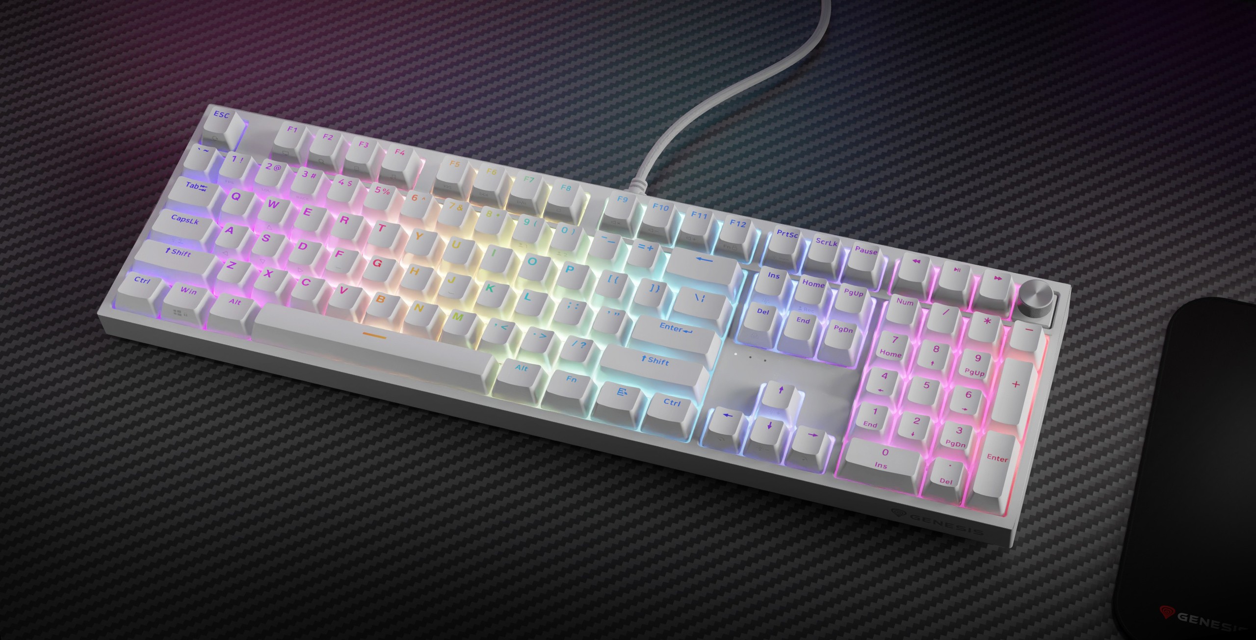 Genesis Thor 404 БЯЛА (GATERON YELLOW PRO)