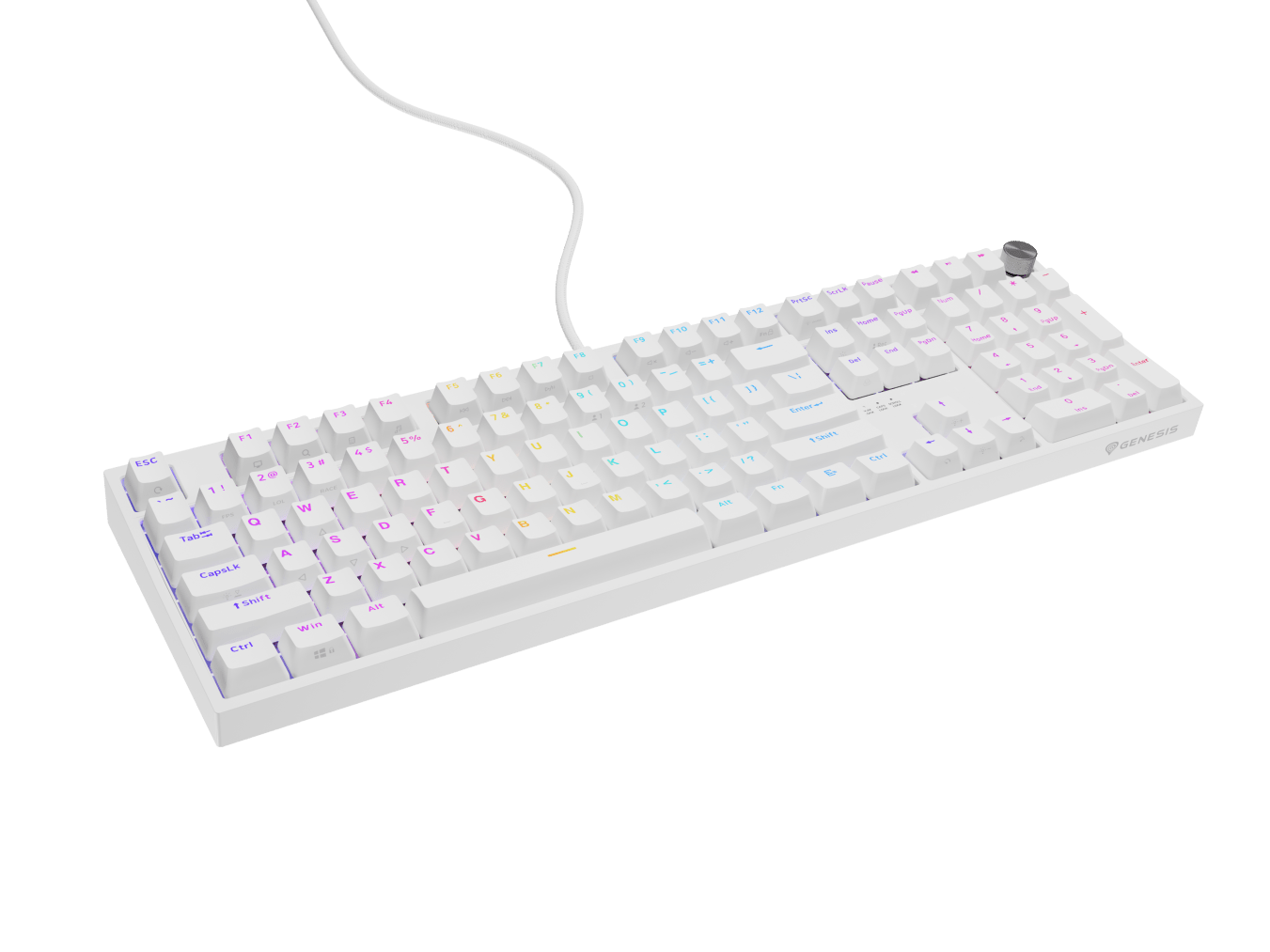 Genesis Thor 404 БЯЛА (GATERON YELLOW PRO)