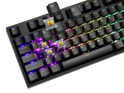 Genesis Thor 404 ЧЕРНА (GATERON YELLOW PRO)
