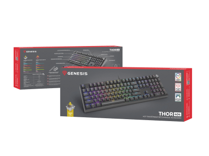 Genesis Thor 404 ЧЕРНА (GATERON YELLOW PRO)