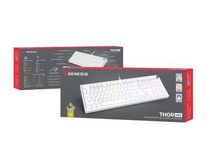 Genesis Thor 404 БЯЛА (GATERON YELLOW PRO)